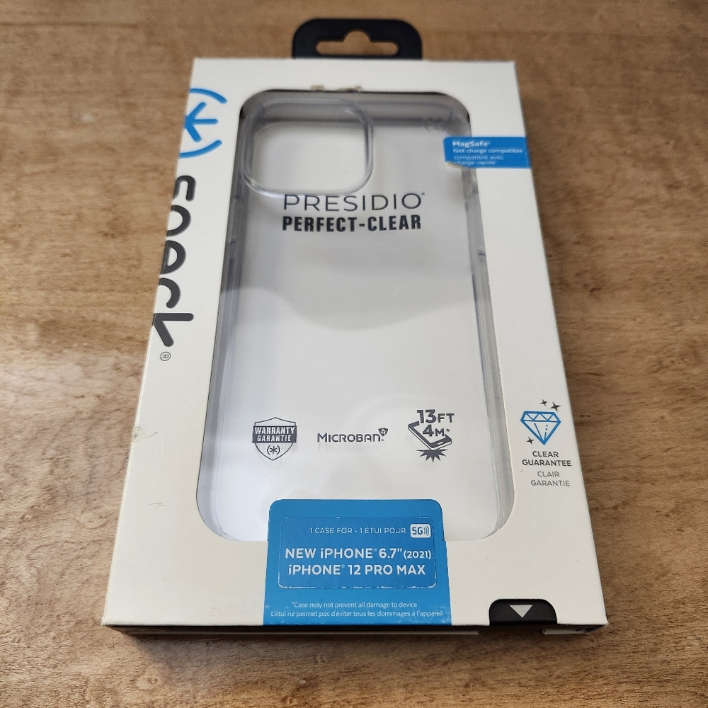 Speck Presidio Perfect-Clear Case for iPhone 13 Pro Max / 12 Pro Max (6.7")